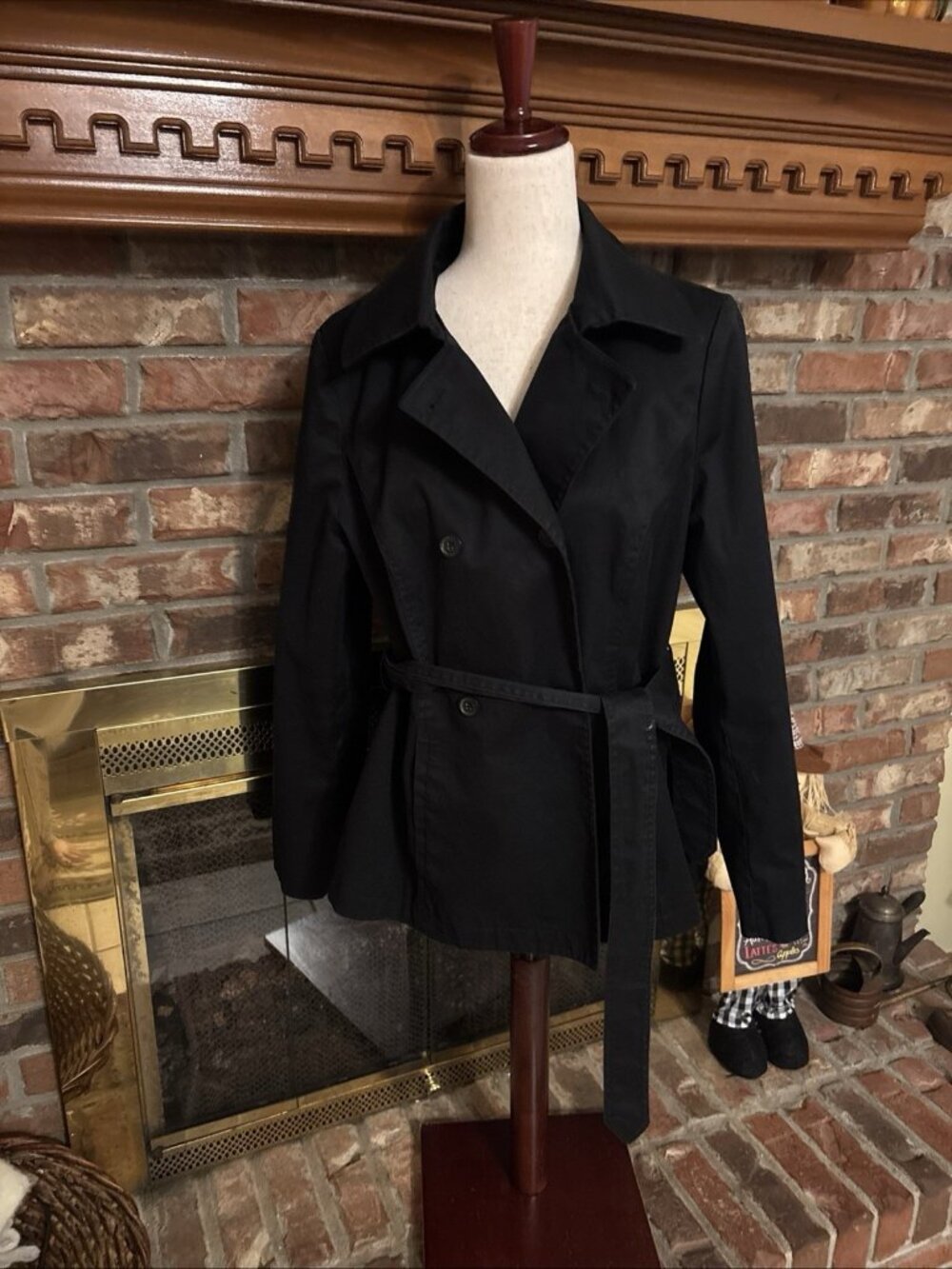 346 brooks brothers Ladies Jacket Black Tie Front Size 12